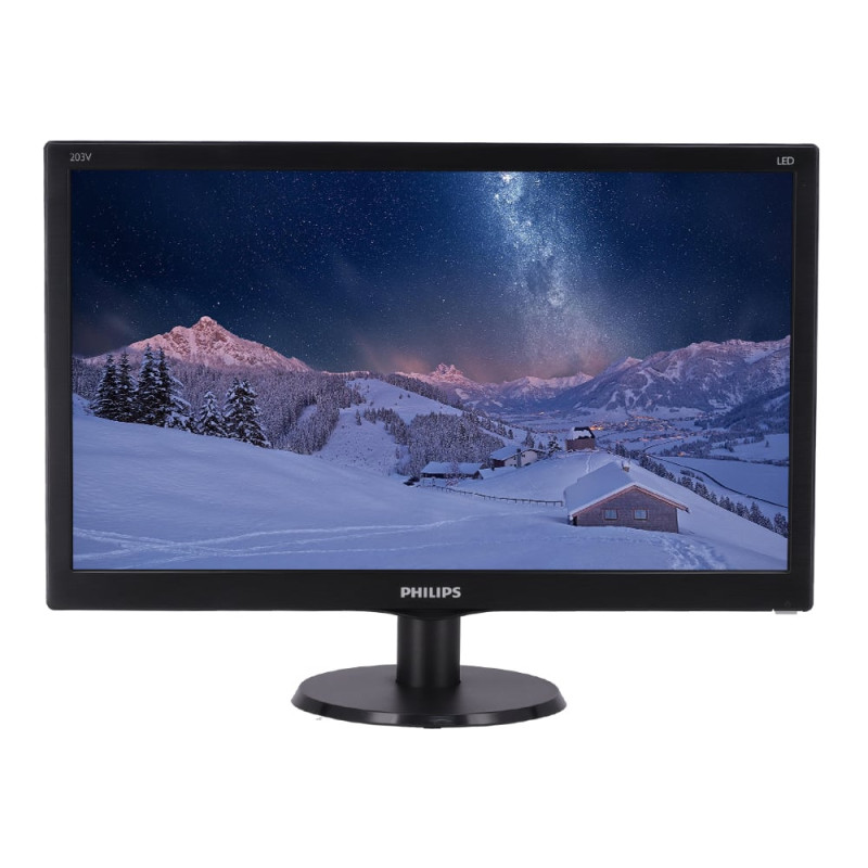 PHILIPS 203V5L 19.5 Inch HD LED Monitor (VGA)