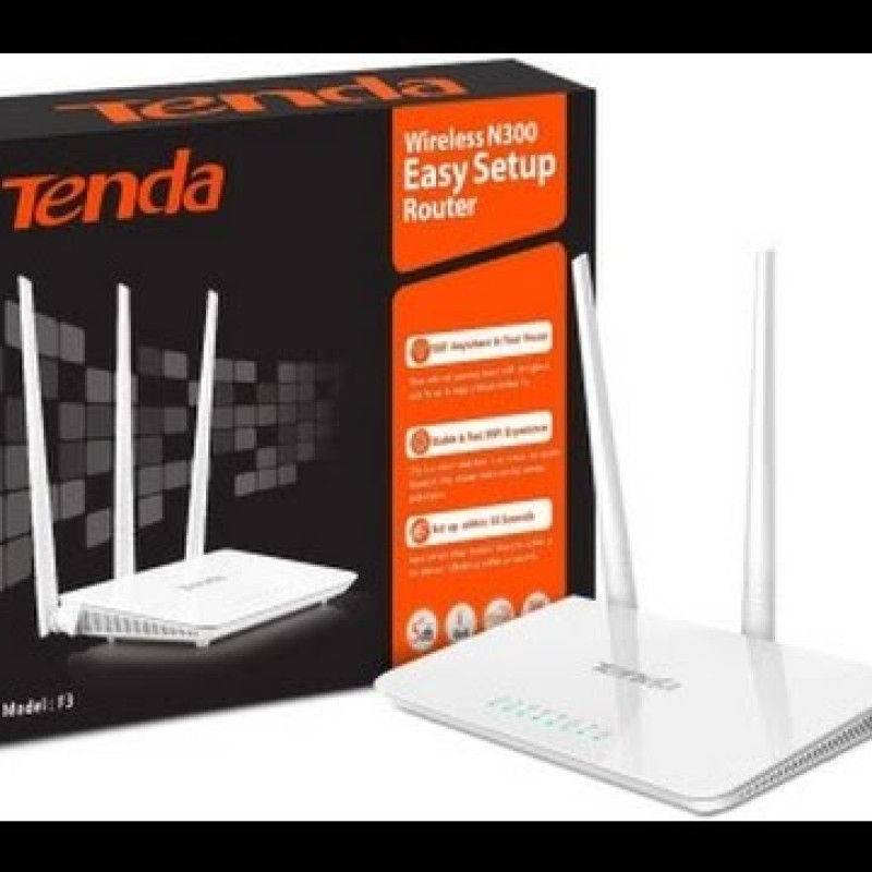 Tenda F3 300mbps 3 Antennas Router